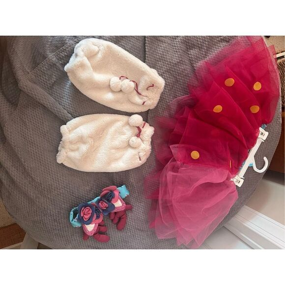 Girls Matilda Jane Tulle Skirt and reindeer headband with boot caps - Picture 10 of 11